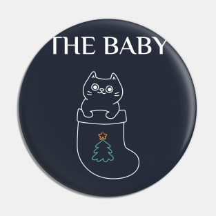 cute matching family cat design, the baby Pin