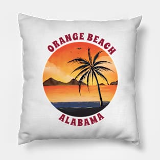 Orange Beach Pillow