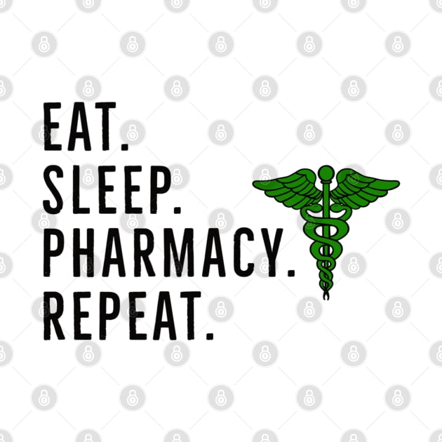 Eat sleep pharmacy repeat by Mermaidssparkle