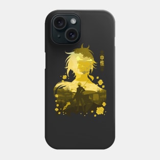 GENSHIN IMPACT ZHONGLI NEGATIVE SPACE Phone Case