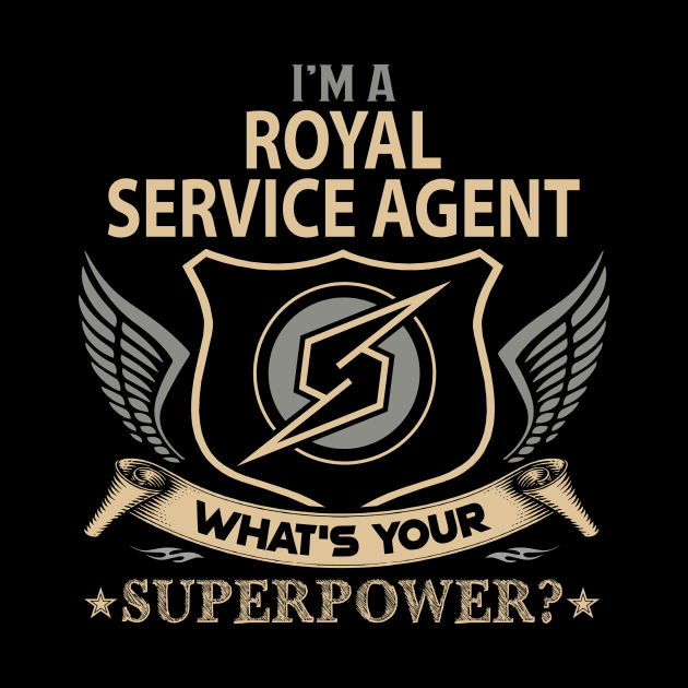 Royal Service Agent T Shirt - Superpower Gift Item Tee by Cosimiaart