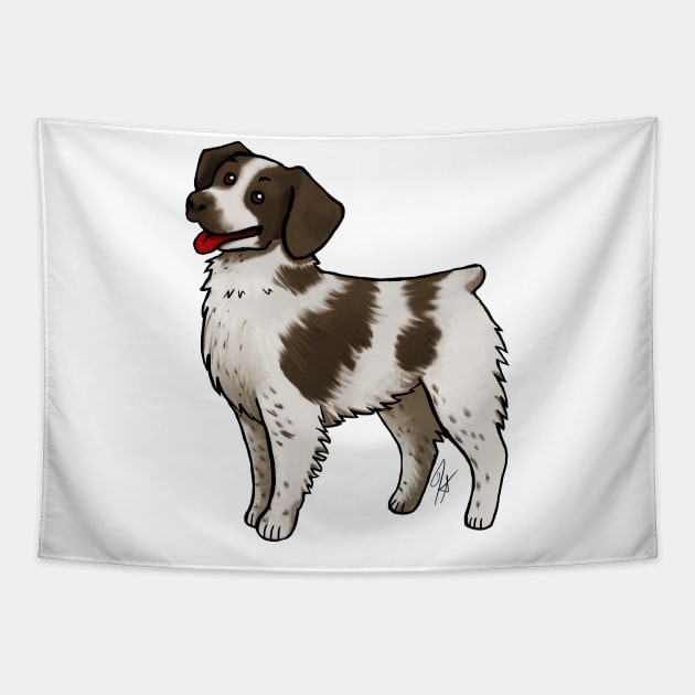 Dog - Brittany - Liver and White Tapestry by Jen's Dogs Custom Gifts and Designs