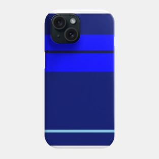 A supreme joint of Sky Blue, Blue, Darkblue and Dark Navy stripes. Phone Case