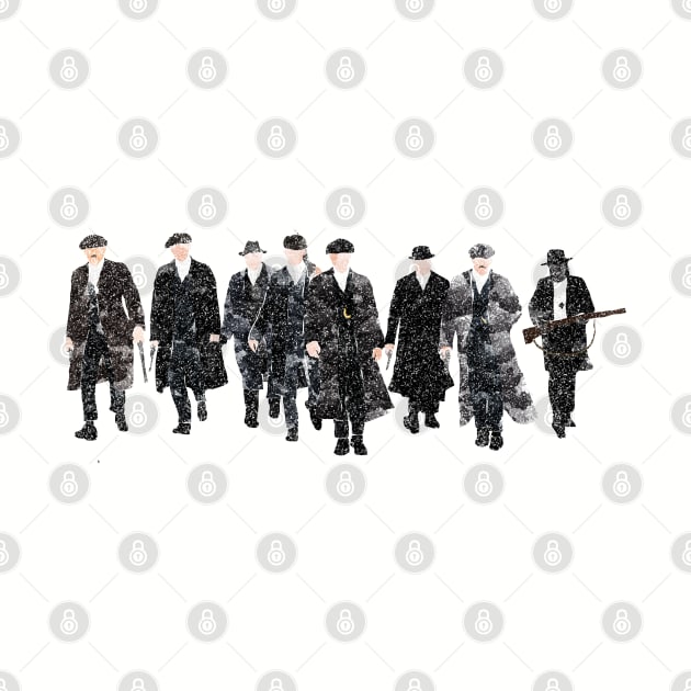 Peaky Blinders The Crew watercolour print by FisherCraft