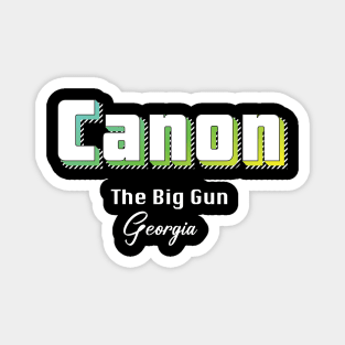 Canon Georgia Yellow Text Magnet