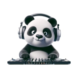 DJ Panda - Rhythm & Bamboo - Cool Musical Panda Tee T-Shirt