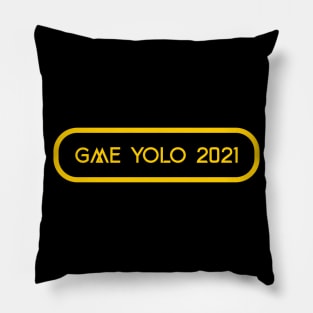 GME Yolo 2021 Yellow Pillow