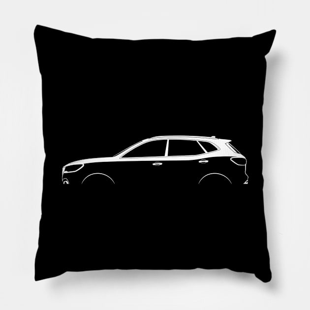 MG HS Silhouette Pillow by Car-Silhouettes