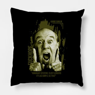 George Carlin Quotes Pillow