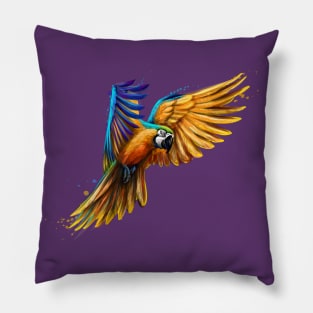Portrait Macaw Pillow