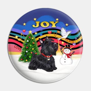 "Christmas Joy" with a Scoftish Terrier Pin