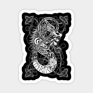 Fenrir - Norse Wolf Knotwork Magnet