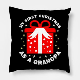 First Christmas Grandpa Dad Husband Xmas Pillow