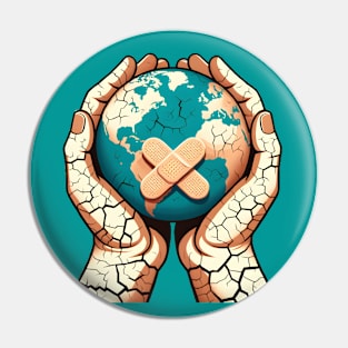 Cracked Earth Pin