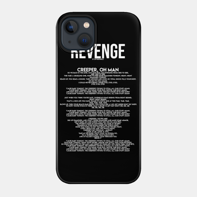 Creeper, Aw Man Lyrics - Minecraft - Phone Case