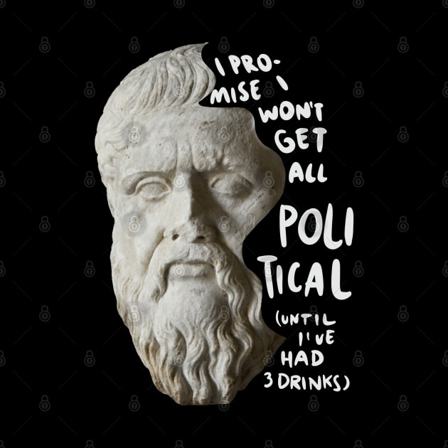 Plato Socrates Philosophy Quote Philosopher Greek Statue Vaporwave by isstgeschichte