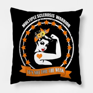 sclerosis multiple awareness warrior gift support fit Pillow