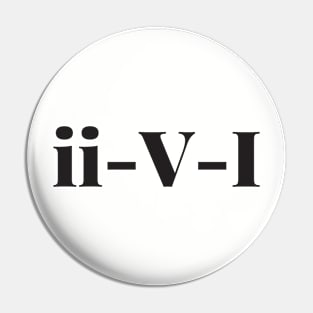 ii V I Jazz progression - Christmas Great Gift Idea for Musician Pin