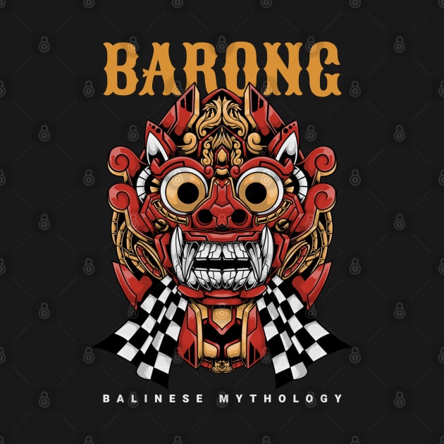 Balinese Barong Mecha Mask by faagrafica