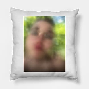 Abstract Face in Prospect Park Pillow