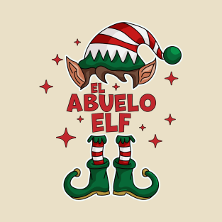 El Abuelo Elf - Grandpa Elf Christmas Party Matching Family T-Shirt