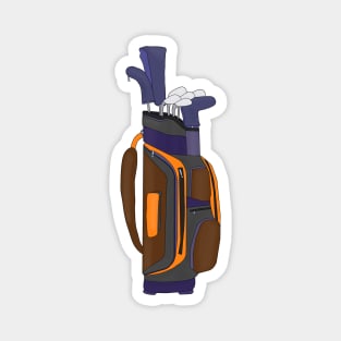 Extraordinary golf bag Magnet