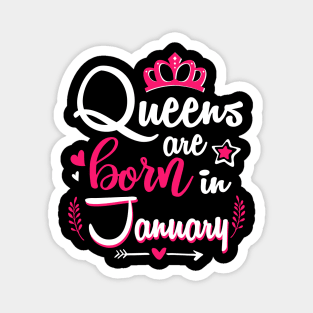 Women Queens Are Born In January Magnet