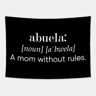 Abuela Definition Birthday Gift Mothers Day Present Tapestry