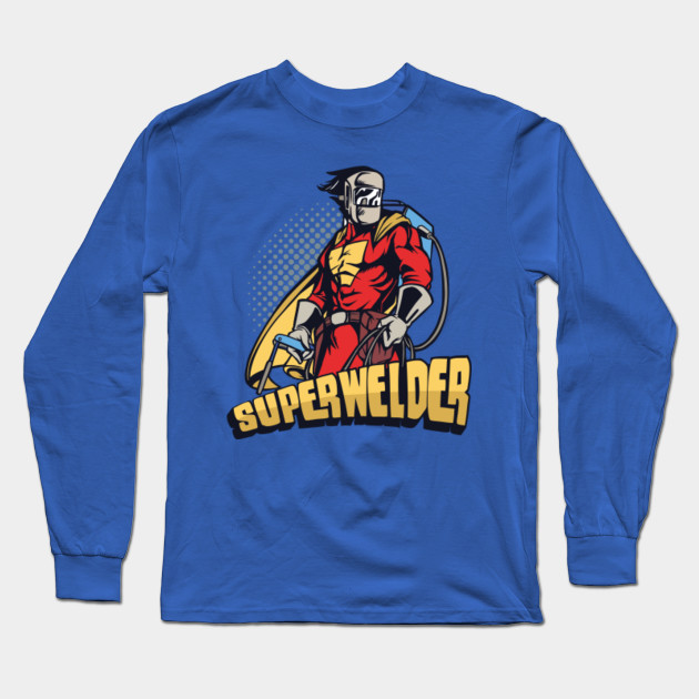 Welder is My Superhero Royal Adult T-Shirt