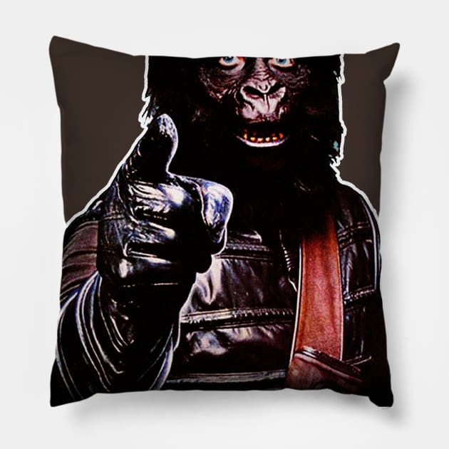 Go Ape! Pillow by warlordclothing