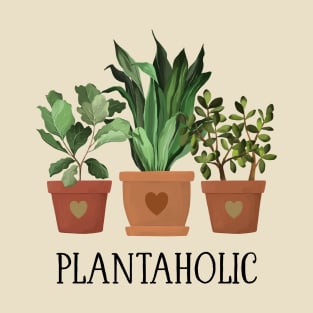 Plantaholic Indoor Plants (Black) T-Shirt