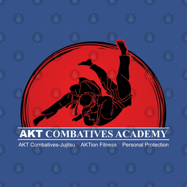 Throwing AKT Combatives Academy- White Lettering by AKTionGear