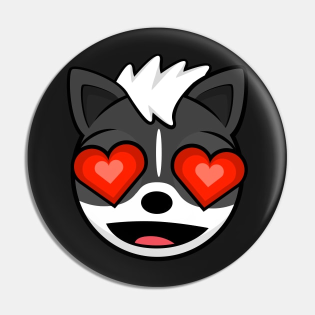 Lovestruck Skunk Melville Pin by MOULE