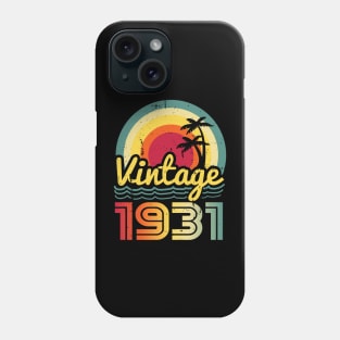 Vintage 1931 Made in 1931 92th birthday 92 years old Gift Phone Case