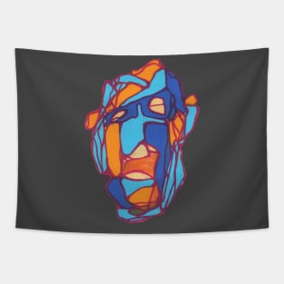 monolith (abstract face) Tapestry