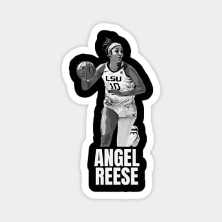 Angel Reese Action BW Magnet