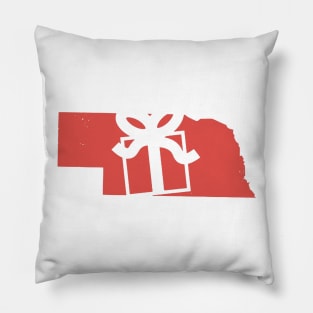 christmas in nebraska Pillow