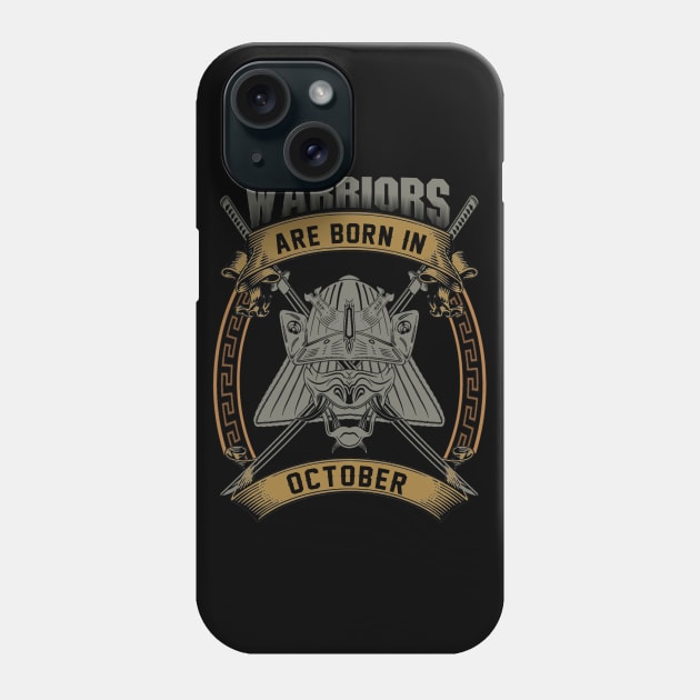 Warriors Are Born In October Phone Case by BambooBox