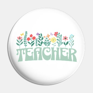 Cute Teacher Shirt Pin