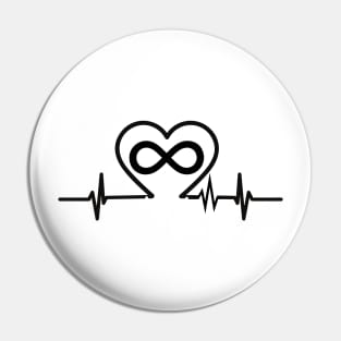 heart beat Pin