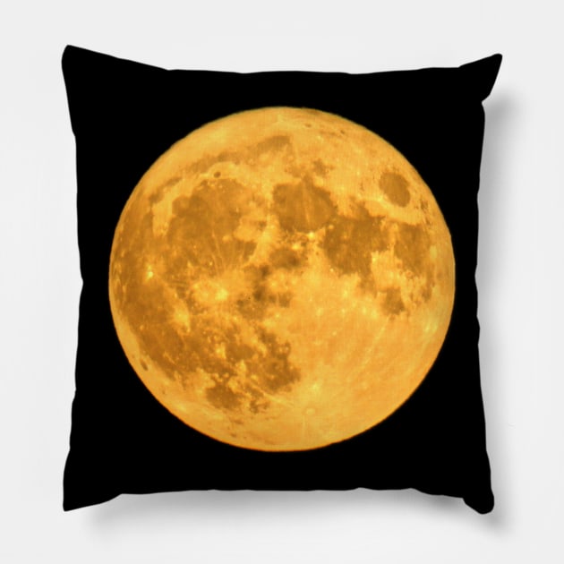 Full moon night sky the moon Pillow by BurunduXX-Factory