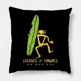 Legends Of Hawaii Vintage Surfer Pillow