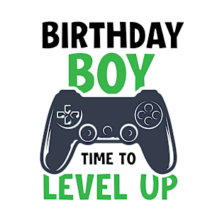 Birthday Boy Time to Level Up Video Game Birthday Gift T-Shirt