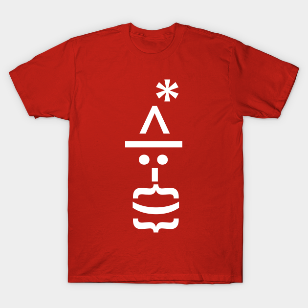 Discover Santa with Beard Christmas Emoticon - Festive - T-Shirt