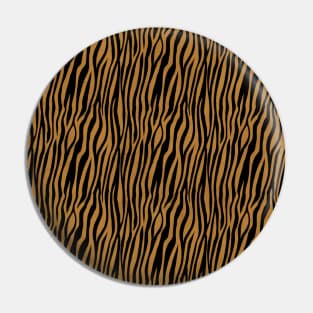 Light Brown and Black Tiger Safari Print Pin