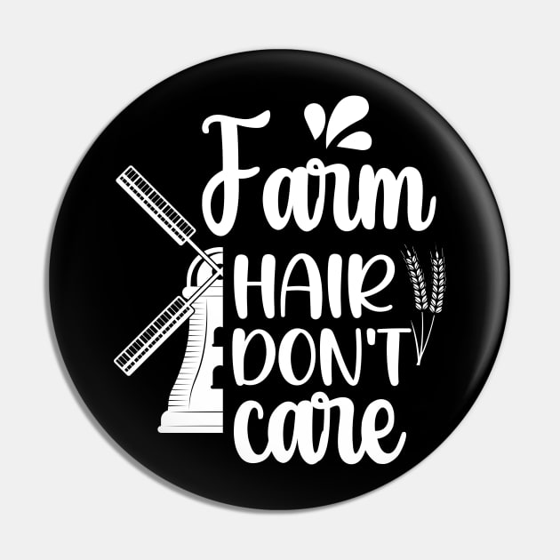 Farm Hair Don't Care Pin by chidadesign