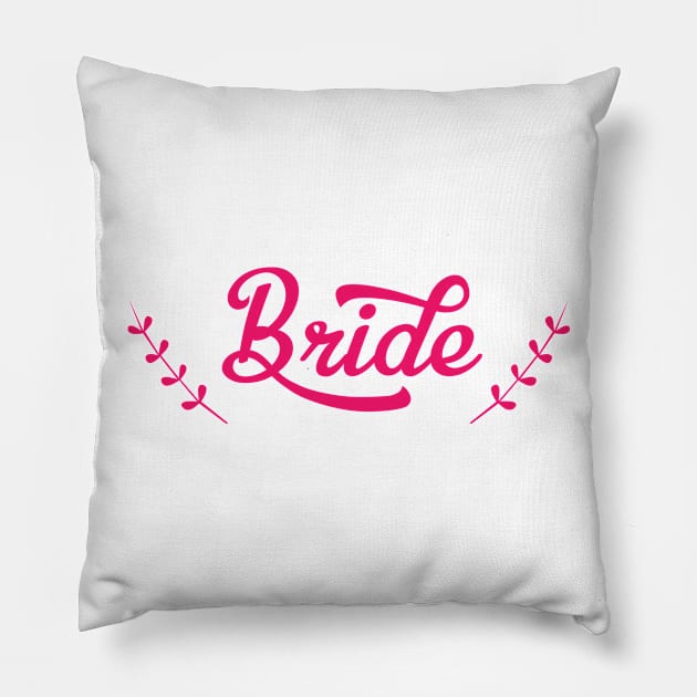 Bride t-shirt Pillow by abbyiris