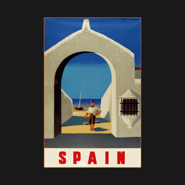 Spain - Vintage Travel Poster Design by Naves