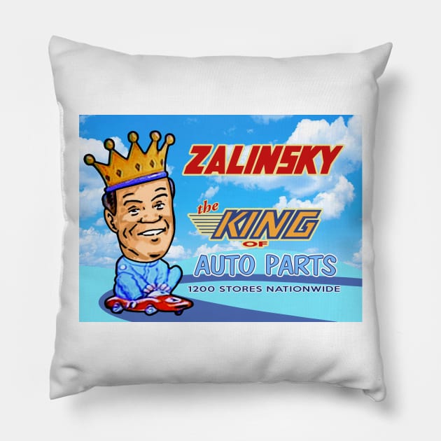 Zalinsky Auto Parts Pillow by BigOrangeShirtShop
