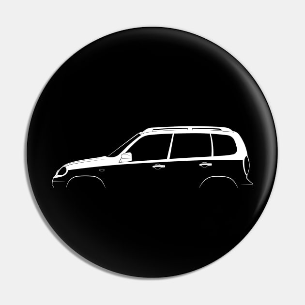 Lada Niva II Silhouette Pin by Car-Silhouettes